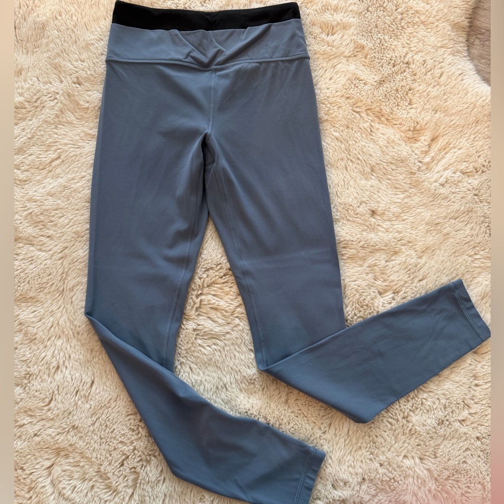 Athleta Blue & Black ultra high rise elation double up Leggings Sz xs